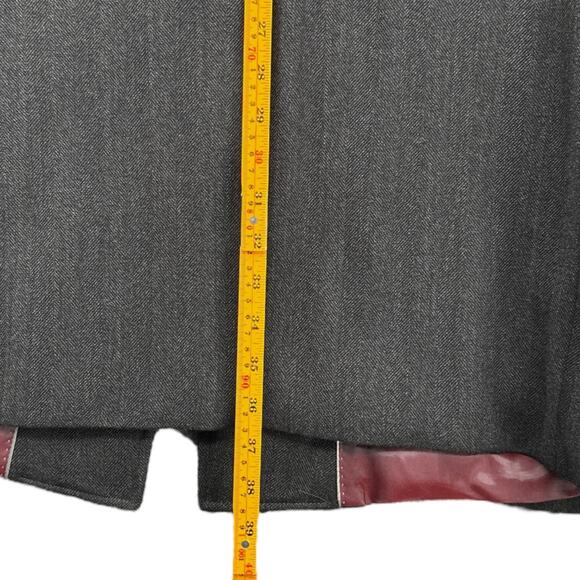 Austin Reed Charcoal Gray Single Breasted Notched Lapel Overcoat Size 44 Regular - Picture 3 of 9